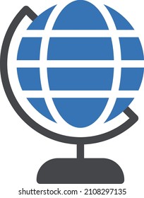 icono mundial aislado en fondo blanco. Ilustración vectorial. Eps10. Icono de vector para el diseño y aplicación de sitios web