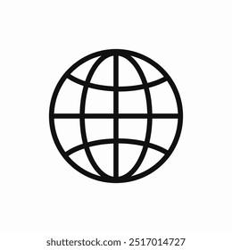 world globe icon sign vector