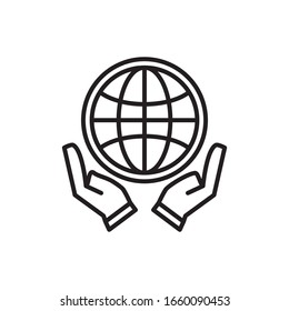 World globe icon vector design template