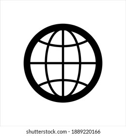 World Globe Icon Vector Graphic Illustration