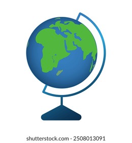 World globe icon vector illustration. Earth map symbol