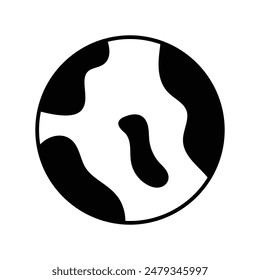 world globe icon with white background vector stock illustration