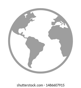 World globe icon. worldwide web logo vector.