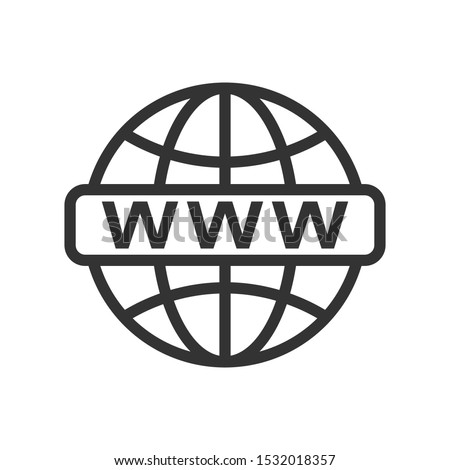 World globe with with letters WWW