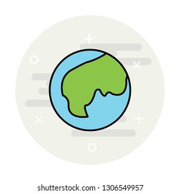 World Globe line icon
