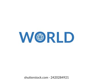 World Globe Logo Design Template Set Stock Vector Image and Art, World map logo hi-res stock photography and images.