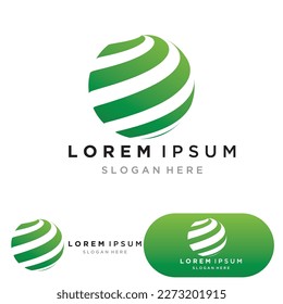 World globe logo and symbol vector