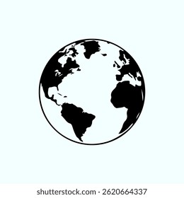 World globe maps. Europe, Asia, America, Oceania globe maps. Earth globe icons isolated on white background. Vector illustration.