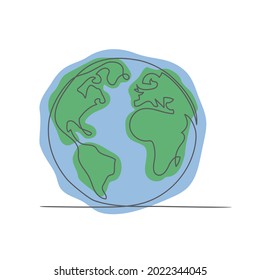 World Globe Maps auf weißem Hintergrund