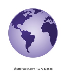 world globe planet map geography design