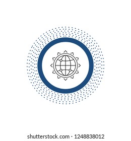 World, globe, SEO, business, optimization Line Icon. Vector isolated illustration