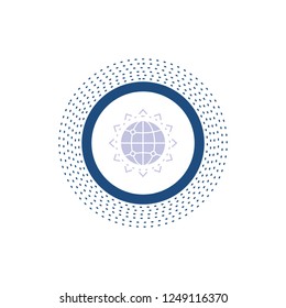 World, globe, SEO, business, optimization Glyph Icon. Vector isolated illustration