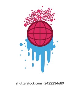 World Globe Simple Icon Vector Design