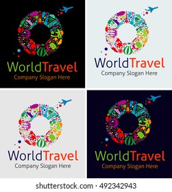 World Globe Travel Logo