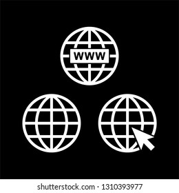 World globe vector icon