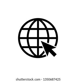 World globe vector icon

