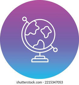 Icono del vector del globo mundial. Se puede usar para imprimir, móviles y aplicaciones web.