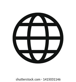 World Globe vector icon in modern design style for web site and mobile app
