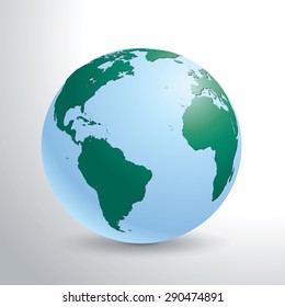 World globe vector illustration.