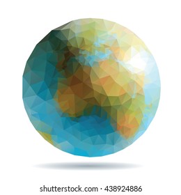 World globe vector illustration.