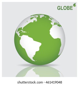 World globe, vector illustration