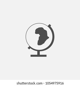World globe web line vector icon