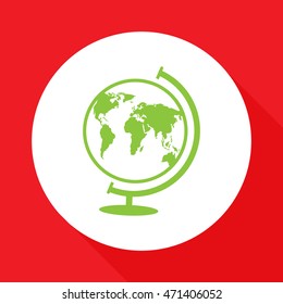 World globe.Vector icon.