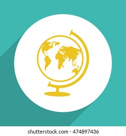 World globe.Vector icon.