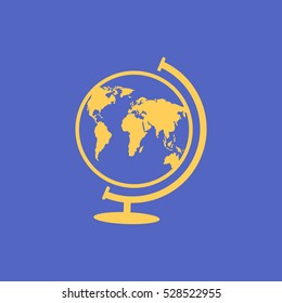 World globe.Vector icon.