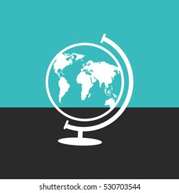 World globe.Vector icon.