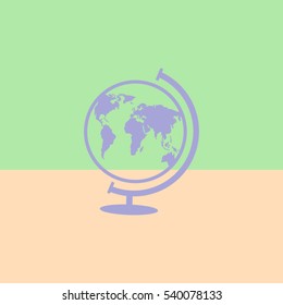 World globe.Vector icon.