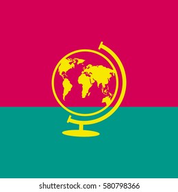 World globe.Vector icon.