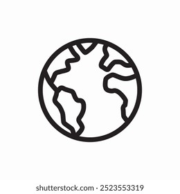 world globus icon sign vector
