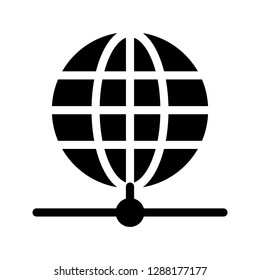 world glyphs vector icon