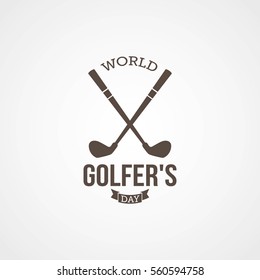 World Golfers Day Vector Illustration. Suitable for greeting card, poster and banner