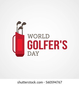 World Golfers Day Vector Illustration. Suitable for greeting card, poster and banner