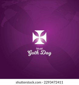 World Goth Day. May 22, World Goth Day banner or background. World Goth Day creative