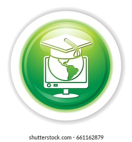 world graduate computer icon