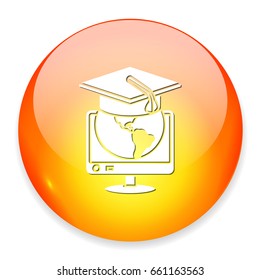 world graduate computer icon