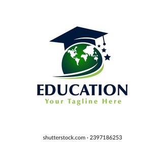 world graduate education solution logo icon symbol design template illustration inspiration