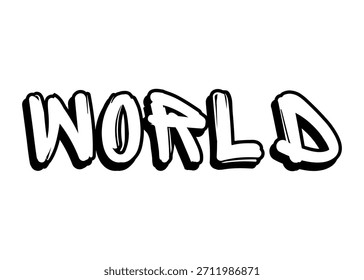 World graffiti word Vector fuente
Palabra de fuente del Vector en un fondo blanco