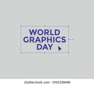 World Graphic day premium vector with flat design