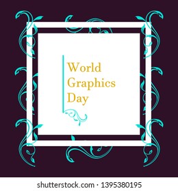 World Graphic Day Vector Design. Flat style