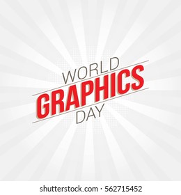 World Graphic Day Vector Design. Flat style
