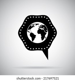 world graphic design , vector illustration
