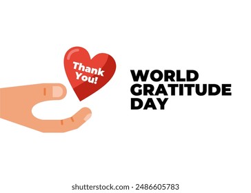 World gratitude day poster design