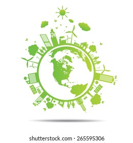 world Green ecology City environmentally friendly 