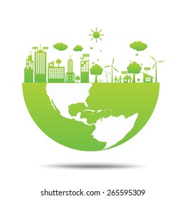 world Green ecology City environmentally friendly 