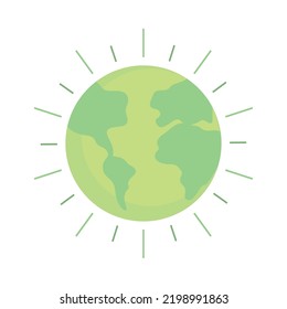 world green energy isolated icon