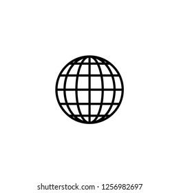 world grid black icon